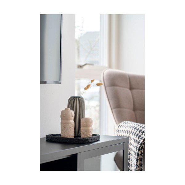 Fekete-fehér kő váza (magasság 20 cm) – House Nordic-image-1