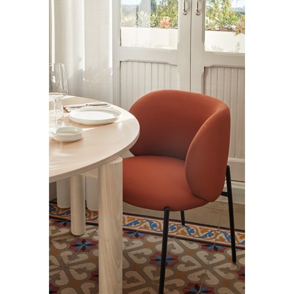 Piros kárpitozott étkezőfotel szett 2 db-os Mogi – Teulat-image-1