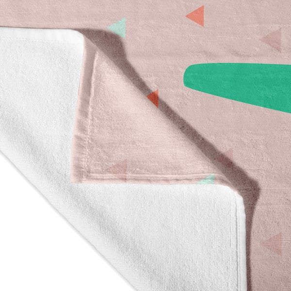 Világos rózsaszín gyerek fürdőlepedő 150x70 cm Panda – Moshi Moshi-image-1