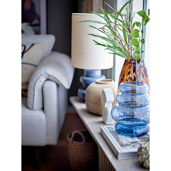 Kék asztali lámpa textil búrával (magasság 51 cm) Fabiola – Bloomingville-image-2