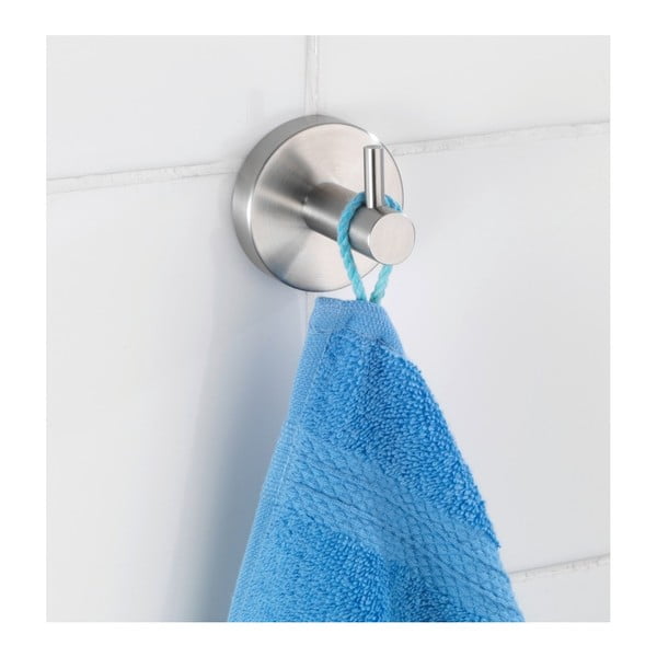 Matt ezüstszínű fali rozsdamentes acél akasztó Bosio – Wenko-image-2