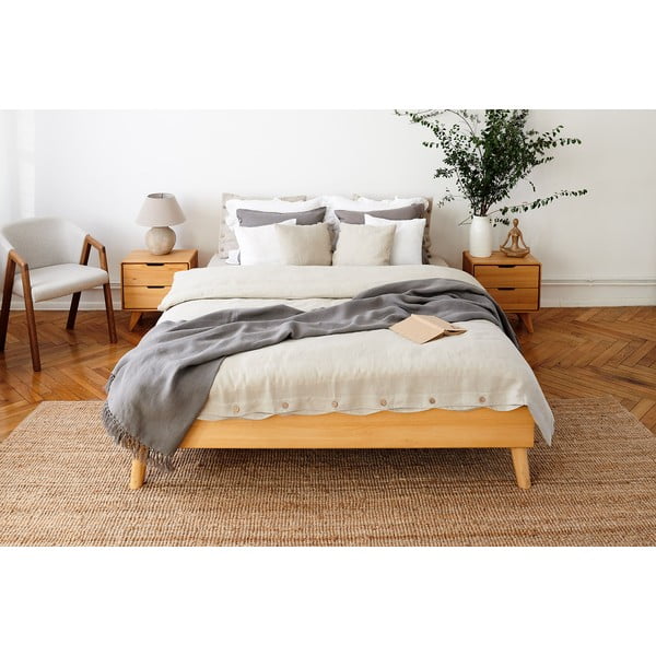 Bükkfa franciaágy 180x200 cm Greg - The Beds-image-1