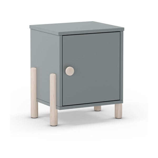 Szürkészöld borovi fenyő gyerek éjjeliszekrény Enola – Marckeric-image-2