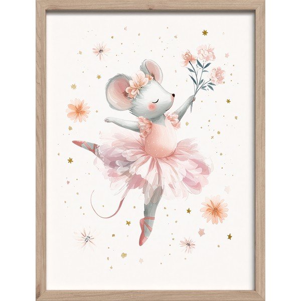 Gyerek kép 30x40 cm Mouse Ballerina – Styler