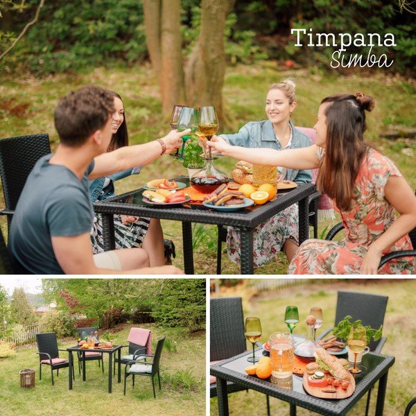 Simba mesterséges rattan kerti bútorszett - Timpana-image-1
