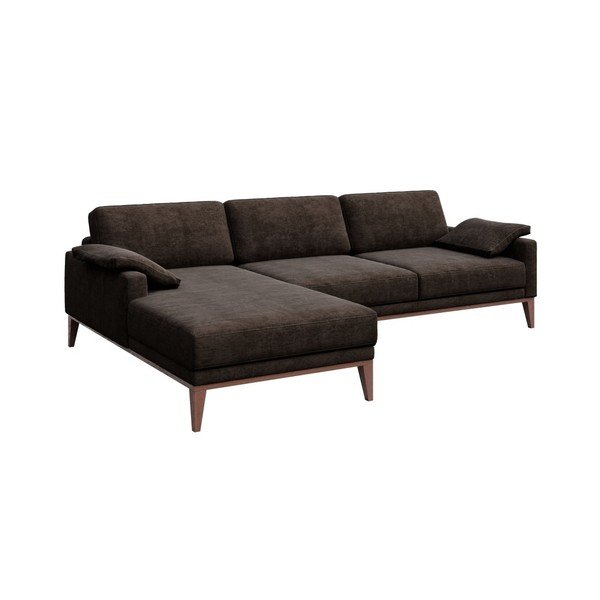 Musso sötétbarna kanapé baloldali fekvőfotellel - MESONICA-image-1