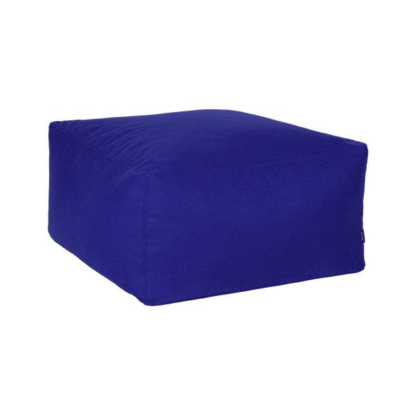 Kék gyapjú puff Keno – noo.ma