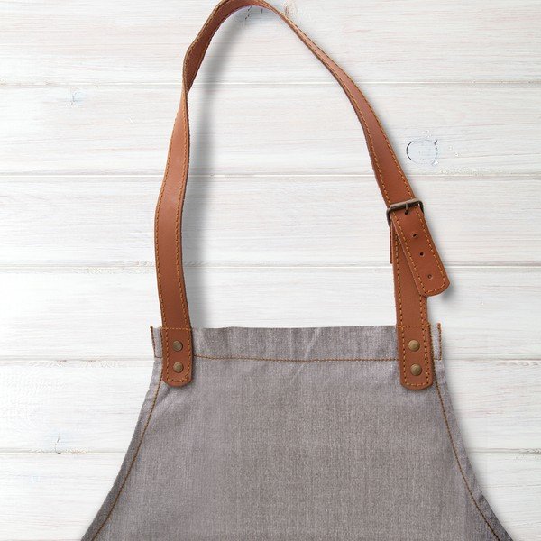 Pamut-bőr kötény Denim – Orion-image-2