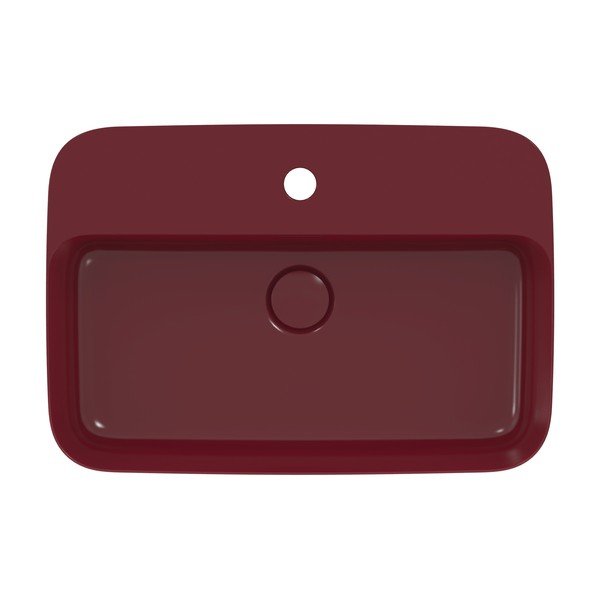Borvörös kerámia mosdókagyló 55x38 cm Ipalyss – Ideal Standard-image-2