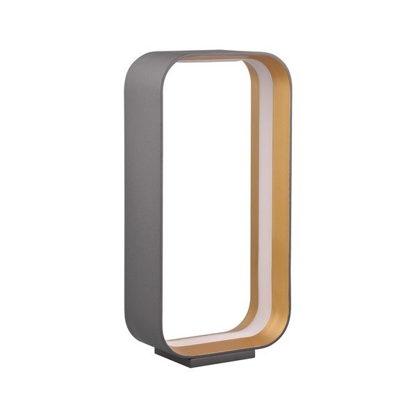 Fekete LED asztali lámpa hangvezérléssel-mobil alkalmazás vezérléssel, fém búrával (magasság 41 cm) Cizione – CINQUE-image-1