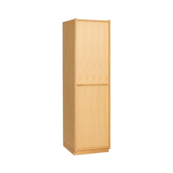 Natúr színű szekrény tölgyfa dekorral 50x181x55 cm Kura – Hübsch