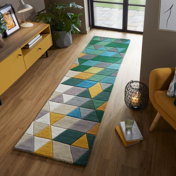 Prism gyapjú szőnyeg, 60 x 2330 cm - Flair Rugs-image-1