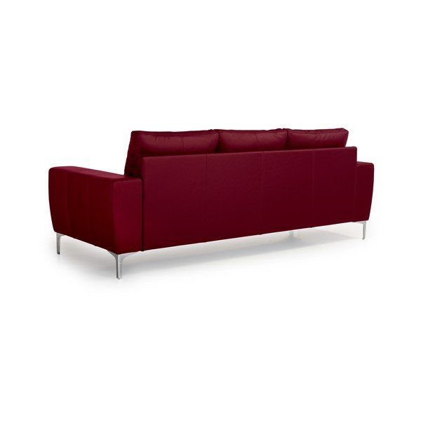 Twigo piros bőr kanapé, 227 cm - Scandic-image-3