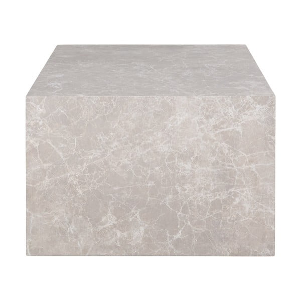 Bézs dohányzóasztal márvány dekorral 60x80 cm Prague – House Nordic-image-3