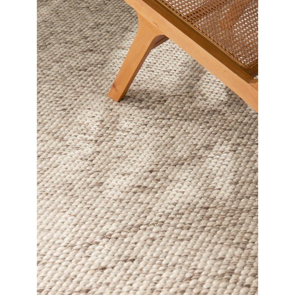 Bézs-natúr színű kézi szövésű gyapjú szőnyeg 140x200 cm Lyon Beans – Elle Decoration-image-2