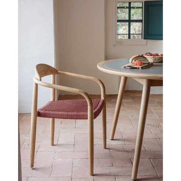 Glynis eukaliptusz kerti karfás szék - Kave Home-image-1