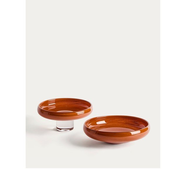 Üveg dekoratív tál ø 28 cm Denuo – Kave Home-image-2