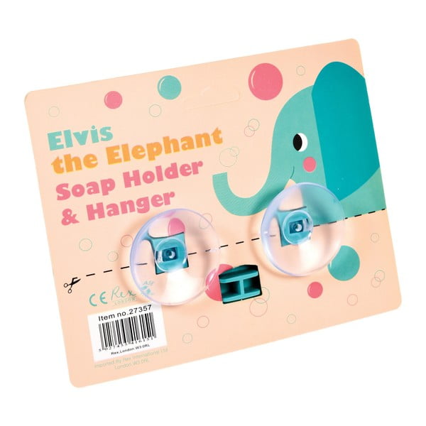 Elvis the Elephant fali szappan- és törölköző tartó - Rex London-image-3