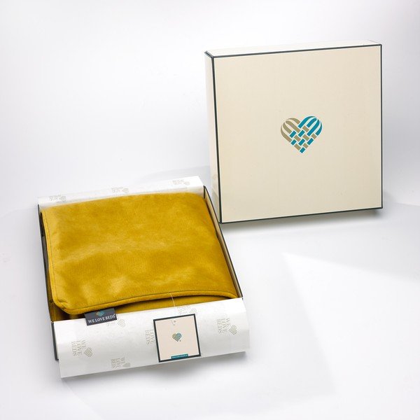 Dijon sárga párnahuzat, 50 x 50 cm - WeLoveBeds-image-1