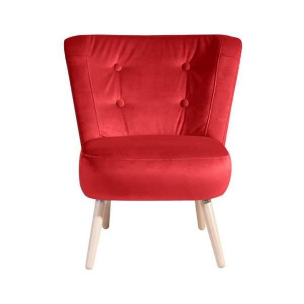Neele Velvet piros fotel - Max Winzer-image-1