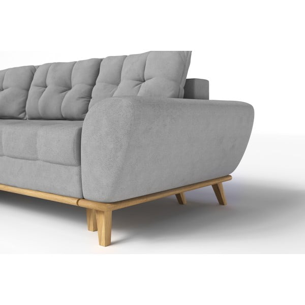 Világosszürke kinyitható sarokkanapé (bal oldali) Balitco – Ropez-image-4