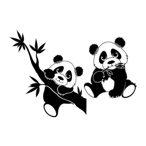 Fanastick Pandas öntapadós matrica-image-1