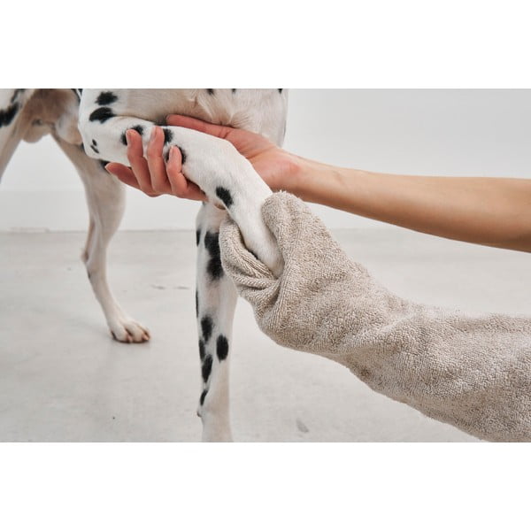 Törölköző házi kedvenceknek Guanto Greige – MiaCara-image-1