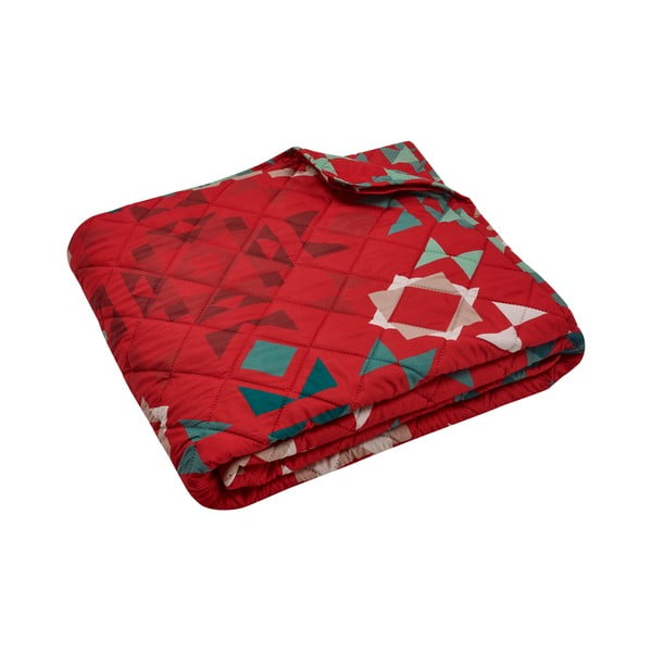 Piros steppelt ágytakaró 220x230 cm Patchwork – Catherine Lansfield
