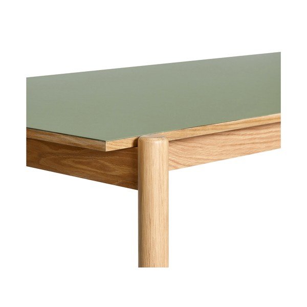 Tölgyfa étkezőasztal 107x190 cm Oblique – Hübsch-image-3