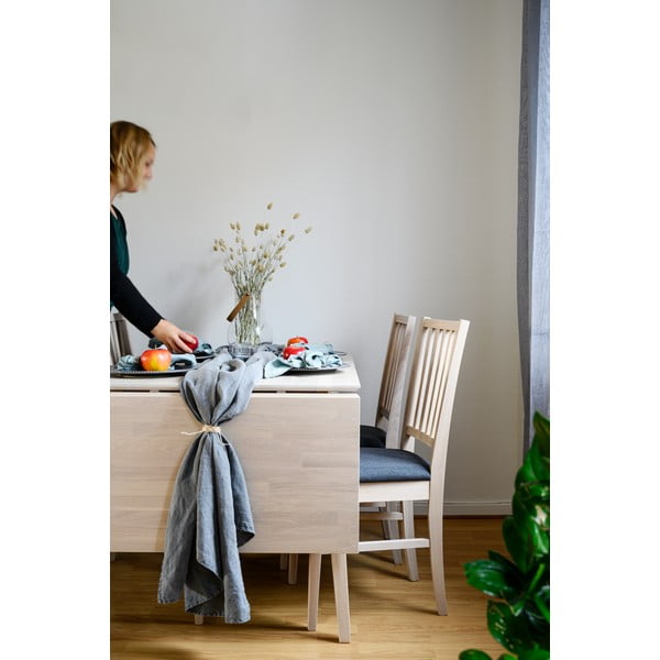 Filippa matt lakkozott tölgyfa étkezőasztal lehajtható asztallappal, 120 x 80 cm - Rowico-image-2