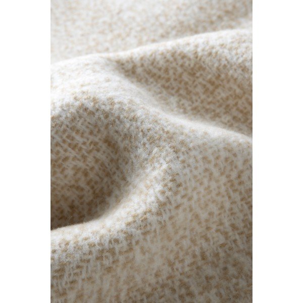 Bézs pamutkeverék takaró 140x180 cm Rennes – Euromant-image-1