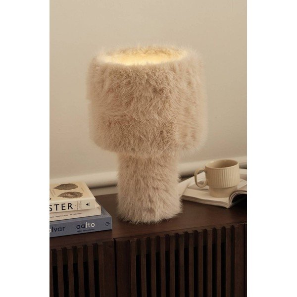 Krémszínű textil asztali lámpa (magasság 46 cm) Fay – Ellos Home-image-1