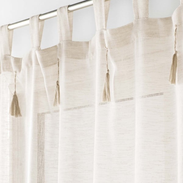 Bézs átlátszó függöny 140x240 cm Dalila – douceur d'intérieur-image-1