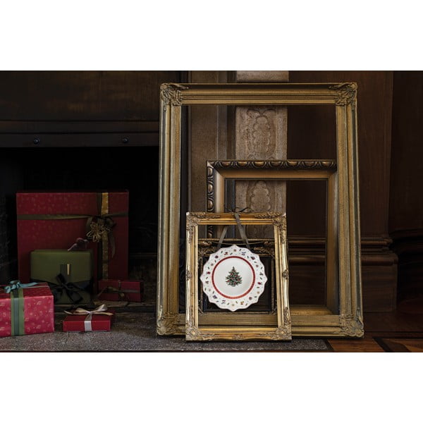 Toy's Delight fehér-vörös porcelán karácsonyi tányér, ø 24 cm - Villeroy & Boch-image-1