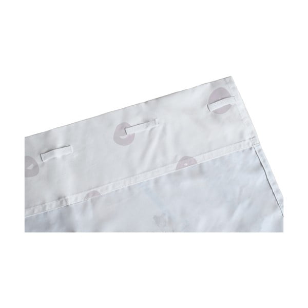 Fehér-rózsaszín pamut-szatén gyerek függöny 110x250 cm Pink Girl – Butter Kings-image-2