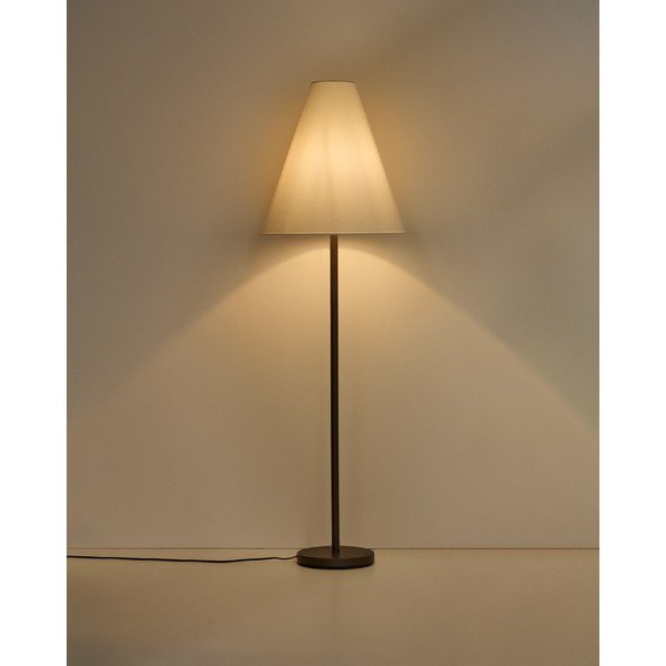Barna állólámpa textil búrával (magasság 153 cm) Navat – Kave Home-image-1