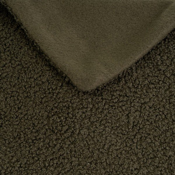 Zöld sherpa takaró 130x160 cm Sherpa Bouclé – Casa Selección-image-1