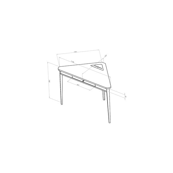 Ashme fehér sarok íróasztal - Ragaba-image-4