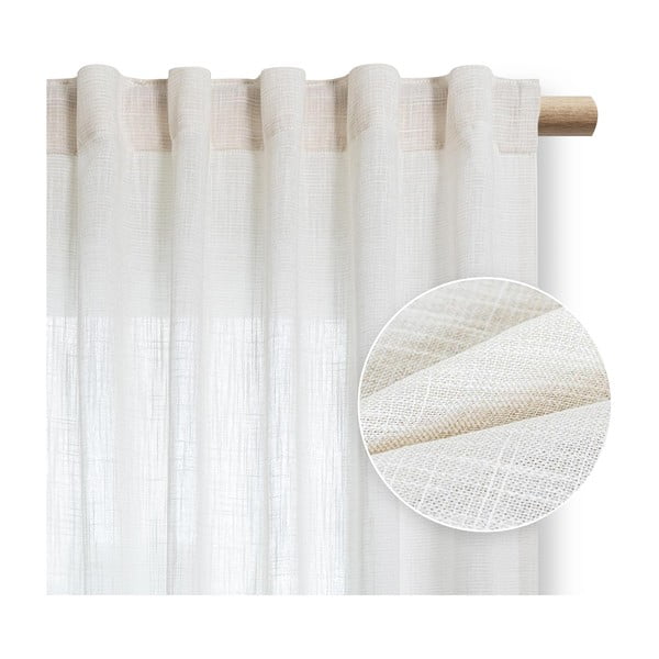 Krémszínű függöny 140x270 cm Valeta – Restilo