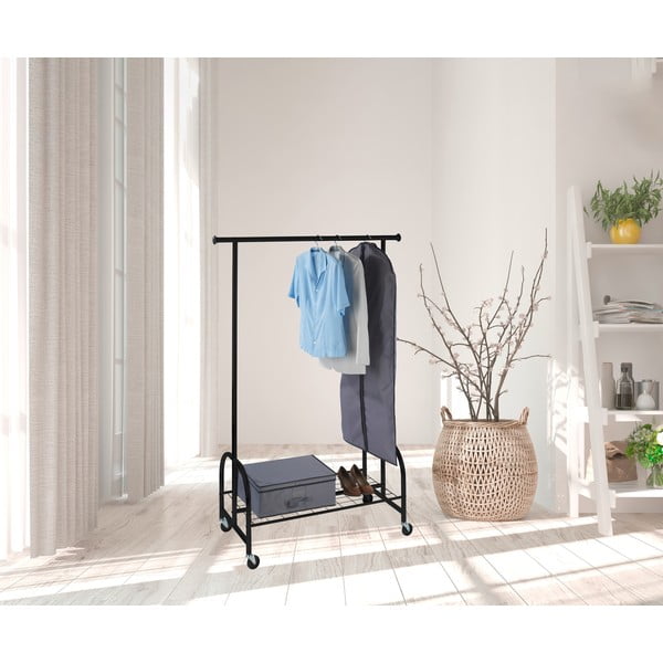 Profi fekete fém ruhatartó - Wenko-image-1