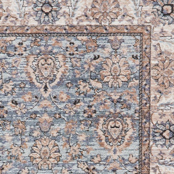 Kék-krémszínű futószőnyeg 80x300 cm Vintage – Think Rugs-image-3