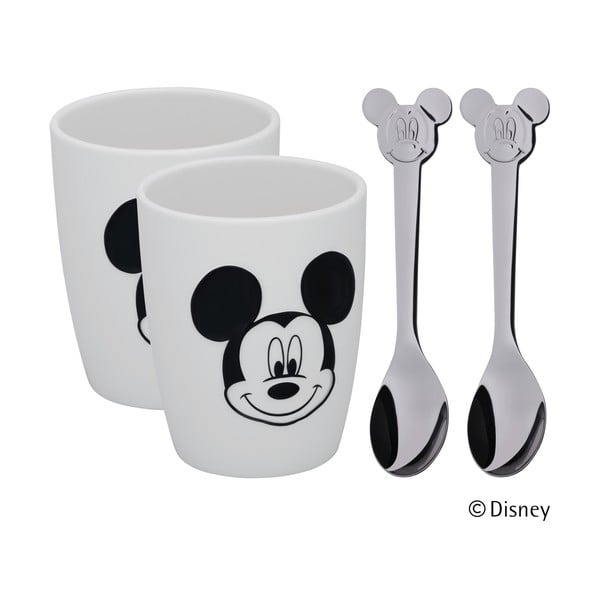Mickey Mouse 2 db pohár és 2 db kanál szett 250 ml - Mickey Mouse