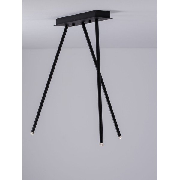 Matt fekete alumínium LED mennyezeti lámpa hajlítható szerkezettel 10x45 cm Stilvi – Nova Luce-image-2
