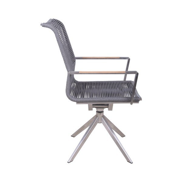 Szürke fém kerti szék Rubiera – Garden Pleasure-image-2