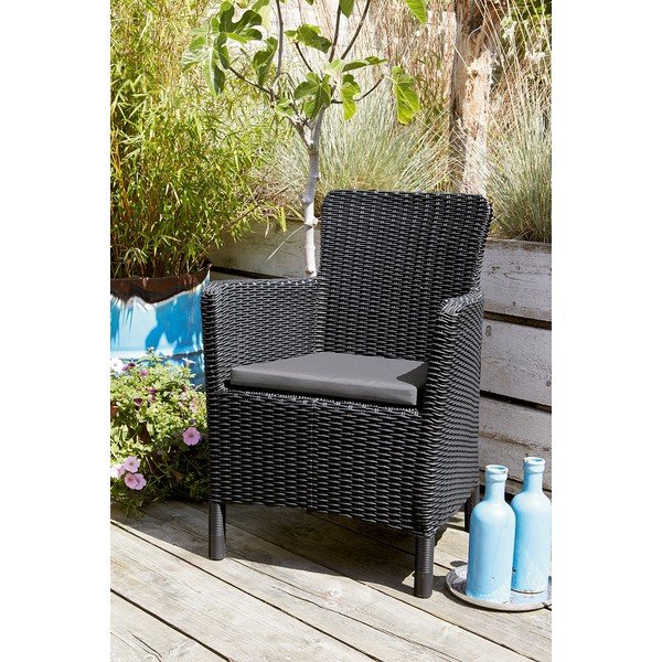 Antracitszürke műanyag kerti fotel Trenton – Keter-image-1