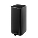 Matt fekete acél pedálos szemetes 30 l Bo – Brabantia