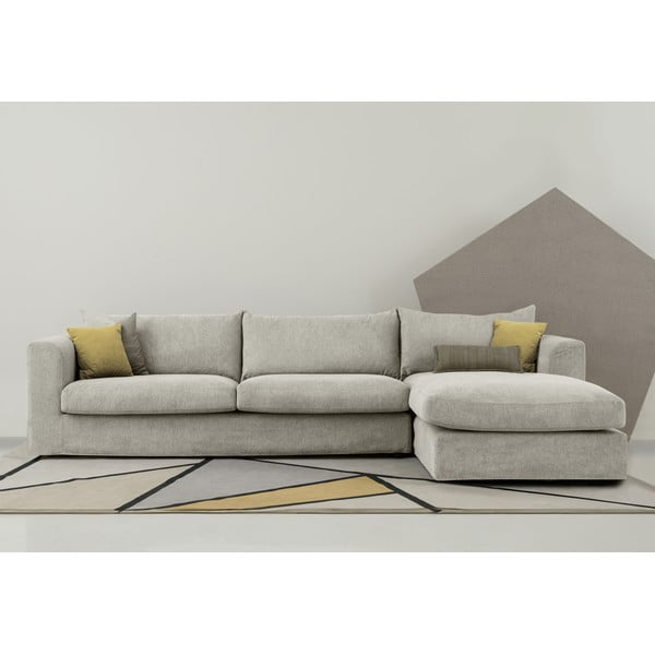 Világosszürke sarokkanapé (jobb oldali) Asgard – Scandic-image-1