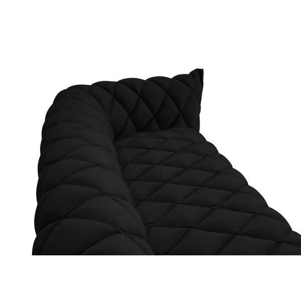 Fekete bársony kanapé 228 cm Flandrin – Interieurs 86-image-4