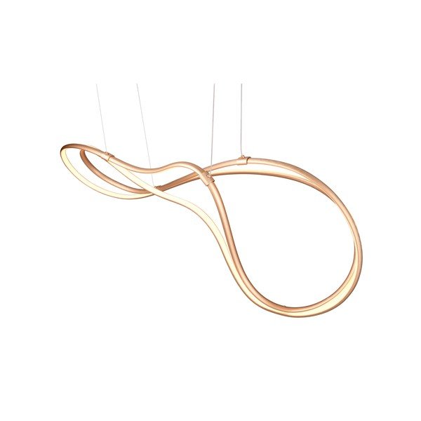 Aranyszínű LED függőlámpa fém búrával Nala – Trio Select-image-2