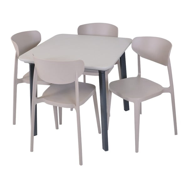 Világosbarna műanyag kerti szék Mare – Rojaplast-image-4